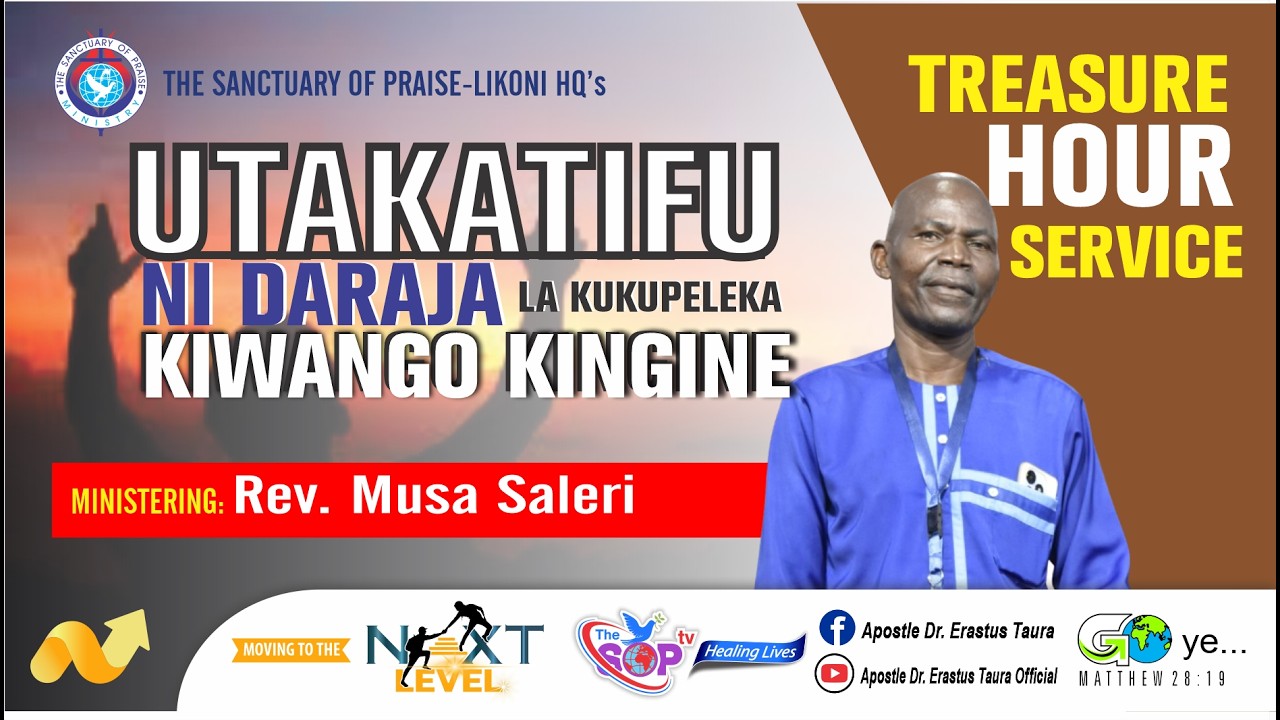 Utakatifu ni Daraja la kukupeleka kiwango kingine || Rev. Musa Saleri || 17th Feb 2026