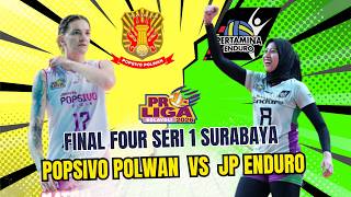  Reaction Match Popsivo Polwan Vs Jakarta Pertamina Enduro  Final Four Seri Surabaya