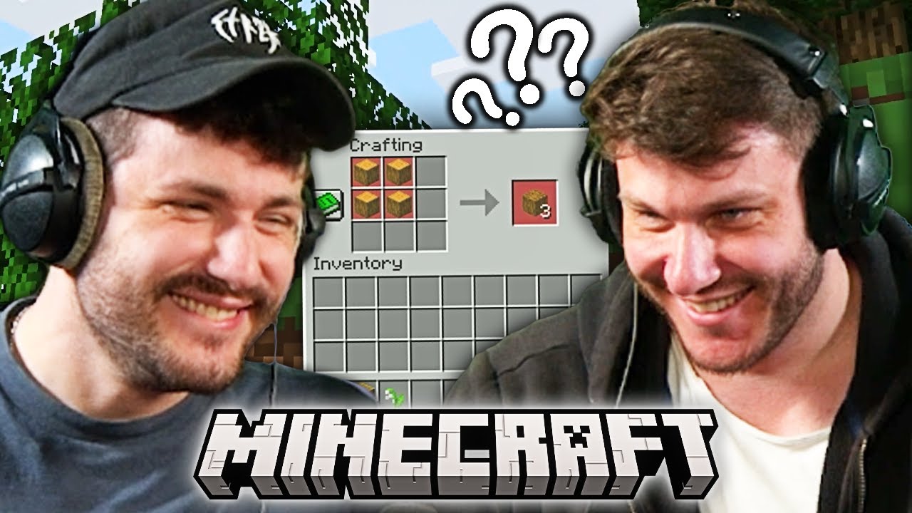 Ich zeige meinem Bruder Minecraft. (noch NIE gespielt)