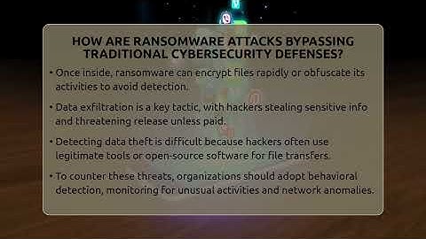 How Are Ransomware Attacks Bypassing Traditional Cybersecurity Defenses? - Talking Tech Trends