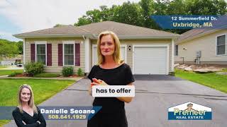 12 SUMMERFIELD DR, UXBRIDGE, MA 01569:  Rare Find! 2 Bed/2 Bath w/2 Car Garage in 55+ Community!