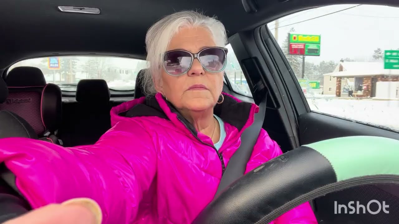 Cat chat, snowy day heading to Casino! Did I win? 