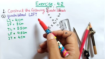 Exercise 4.2 (full exercise) class 8  | Ex 4.2 Q1 Class 8 | CH:4 practical geometry NCERT Maths