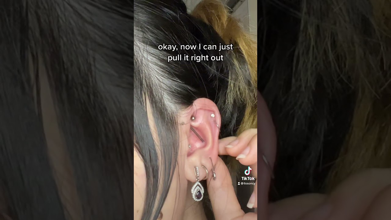 all about my industrial piercing ✨ 