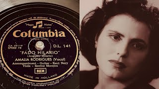 Amalia Rodrigues - Fado Hilario - 78 rpm - Columbia DL141 - 1952