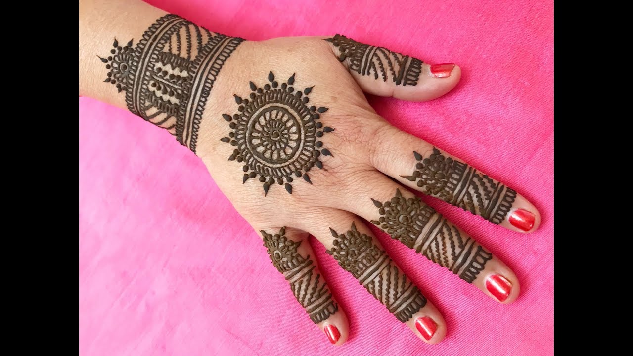 HOW TO APPLY BEAUTIFUL MANDALA HENNA MEHNDI DESIGN TRADITIONAL