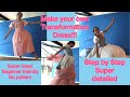 How to make a transformation dress cinderella  super easy