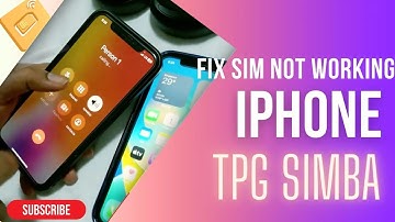 How to fix TPG/SIMBA SIM not working on iPhone - 4K