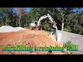 Backfilling A Retaining Wall And Rough Grading