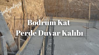 #31 Bodrum Kat Perde Duvar Kalıbı Yapımı | Şantiyedeyiz