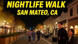 [4K] San Mateo Nightlife Walking Tour | Thursday Night in UHD! 