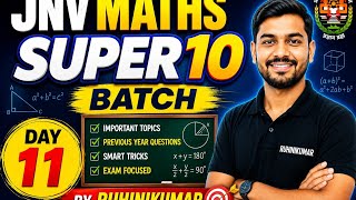 Day 11#Jnv Maths class#Super10 Target2026 #education 🏇🏇🏇