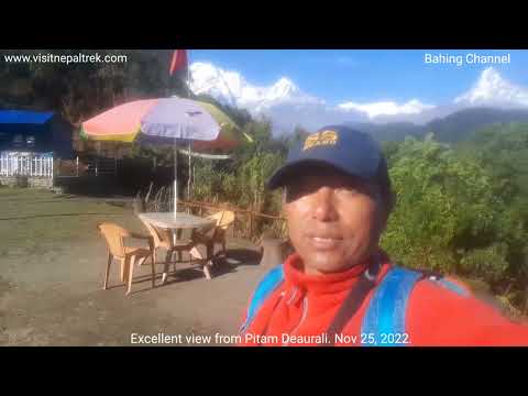 Best view from Pitam Deaurali at Annapurna. 23 Nov 2022.