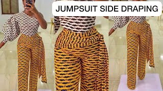 How to sew SIDE DRAPED RUFFLE on trousers/skirts #OLIVS #draping