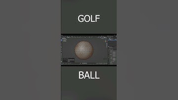 Golf ball in the blender timelapse tutorial #blender #3d #golf #ball #modeling