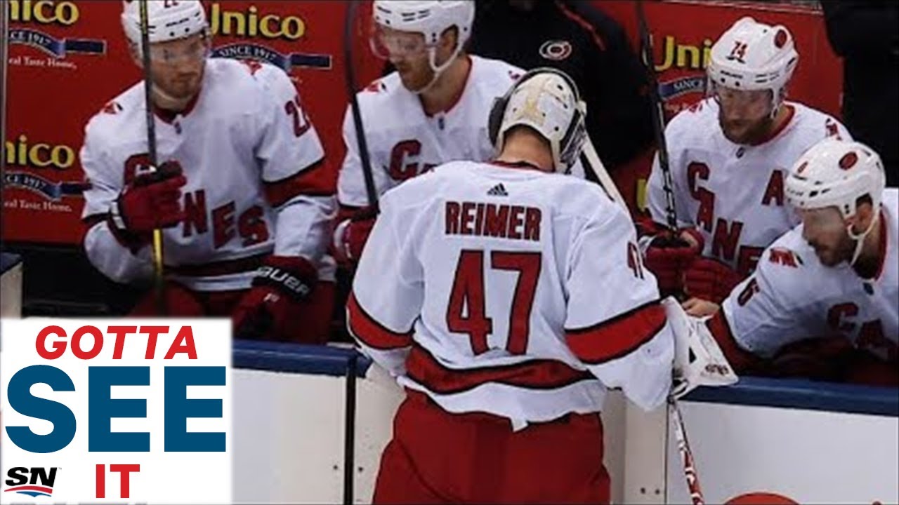 GOTTA SEE IT: James Reimer Chased Five Minutes Into Game After Maple Leafs' Assault