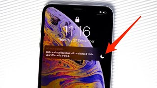HOW TO REMOVE A HALF MOON ICON AT THE TOP OF YOUR IPHONE