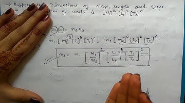 Applications of Dimensional Analysis || Conversion of units from one system to another system