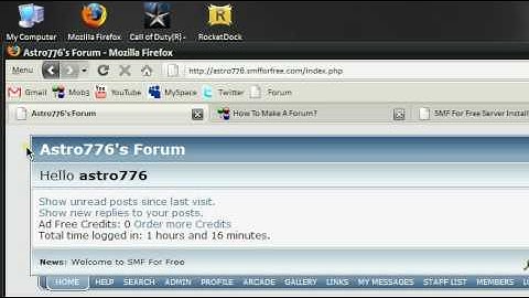 My New Forum and how to make one for free