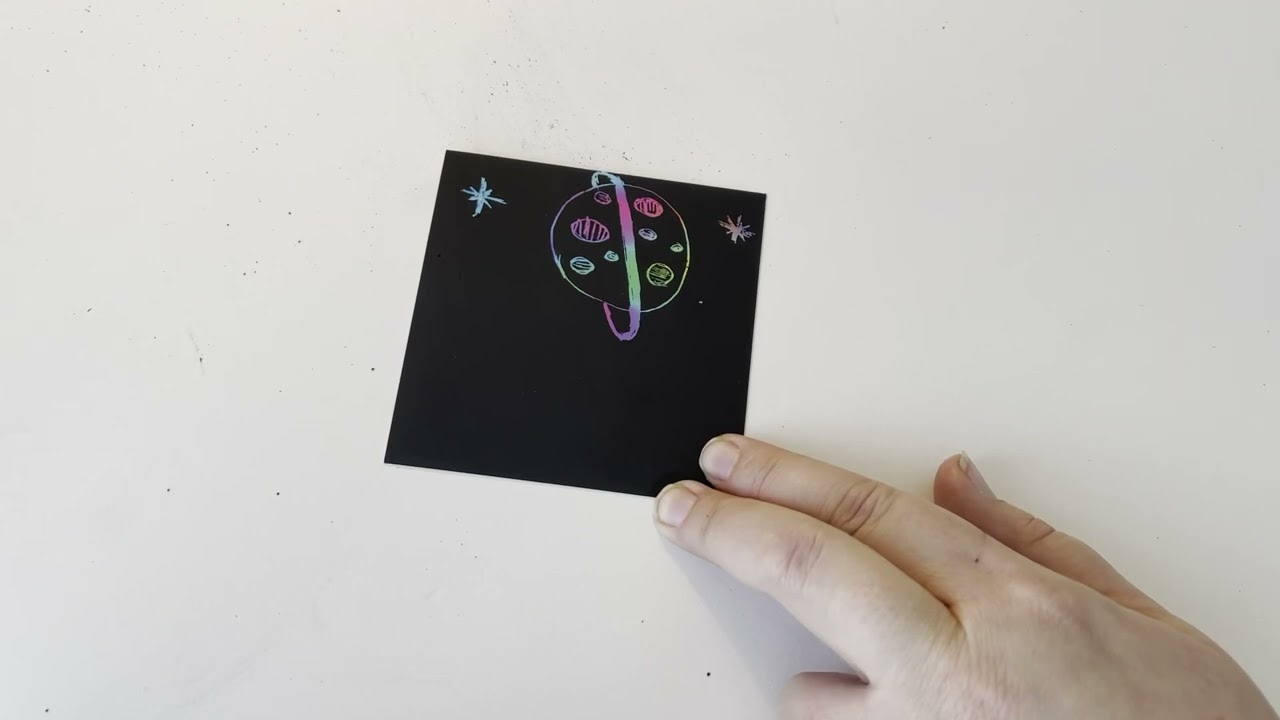 Scratch Art Video - Space Scene