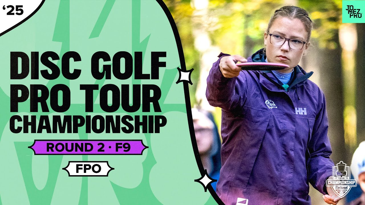 2025 DGPT Championship | FPO R2F9 | Saarinen, Scoggins, Handley, Fajkus | Jomez Disc Golf