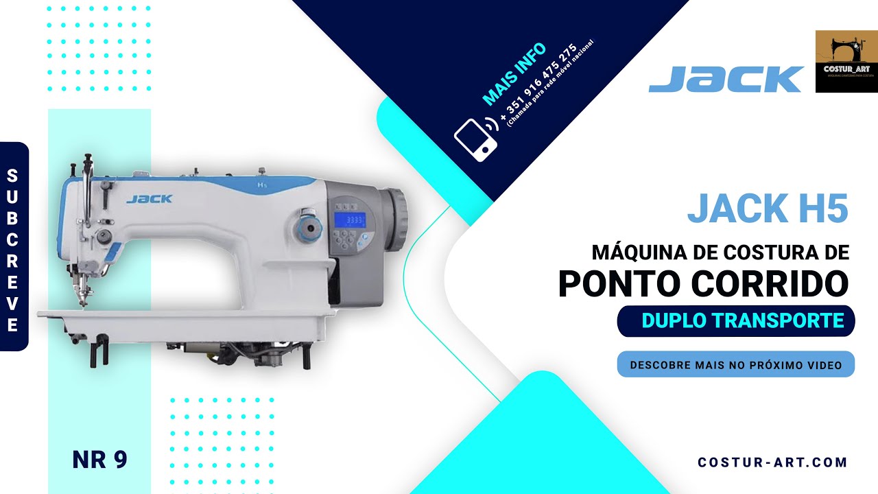 Apresentação JACK H5 - Máquina industrial de duplo transporte.