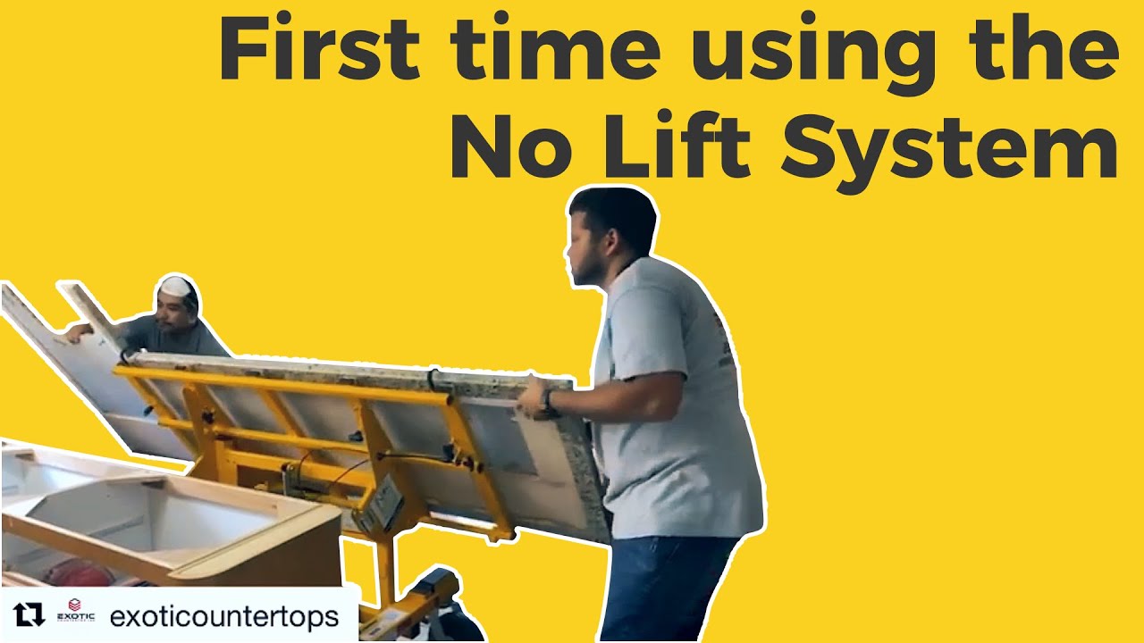 First time using the No Lift System Exotic Countertops YouTube