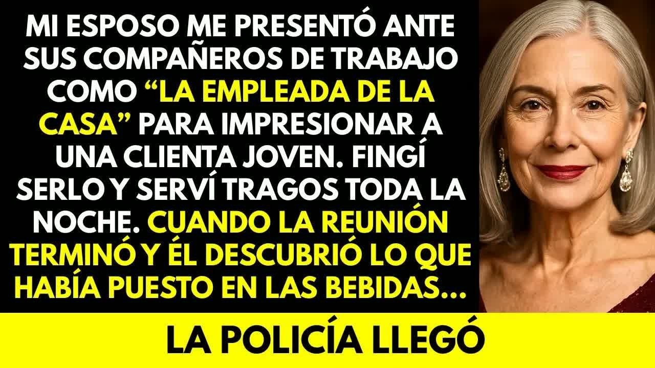 Mi Esposo me presentó como empleada  Serví tragos toda la noche  Cuando supo lo que había puesto