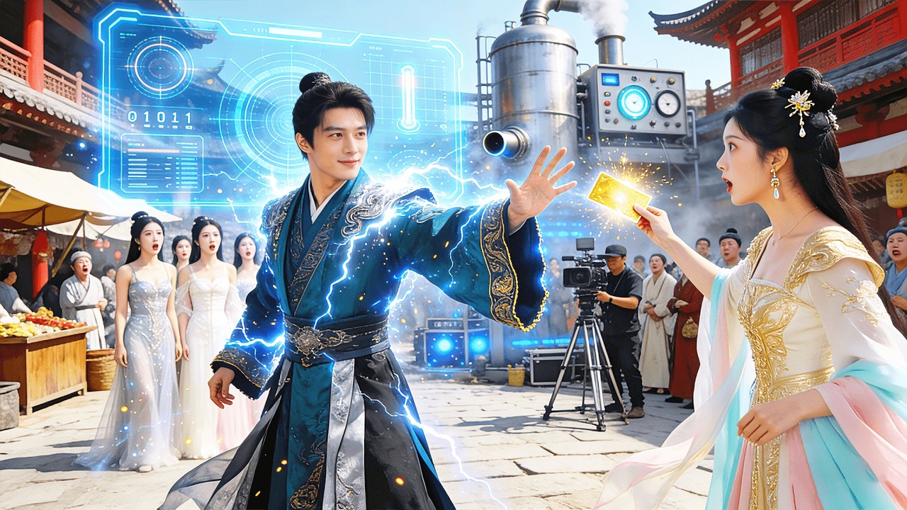 【全集】他穿越古代成了人人唾弃的“渣爹”，几个女儿见他就躲！谁料他绑定爱心抽奖系统，手枪、别墅抽到手软逆袭，带着女儿们一路翻身！|#短剧 #chinesedrama #cdrama #男频 #爽剧