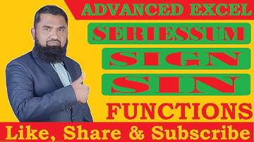 Math and Trigonometry Functions in Excel seriessum sign sin