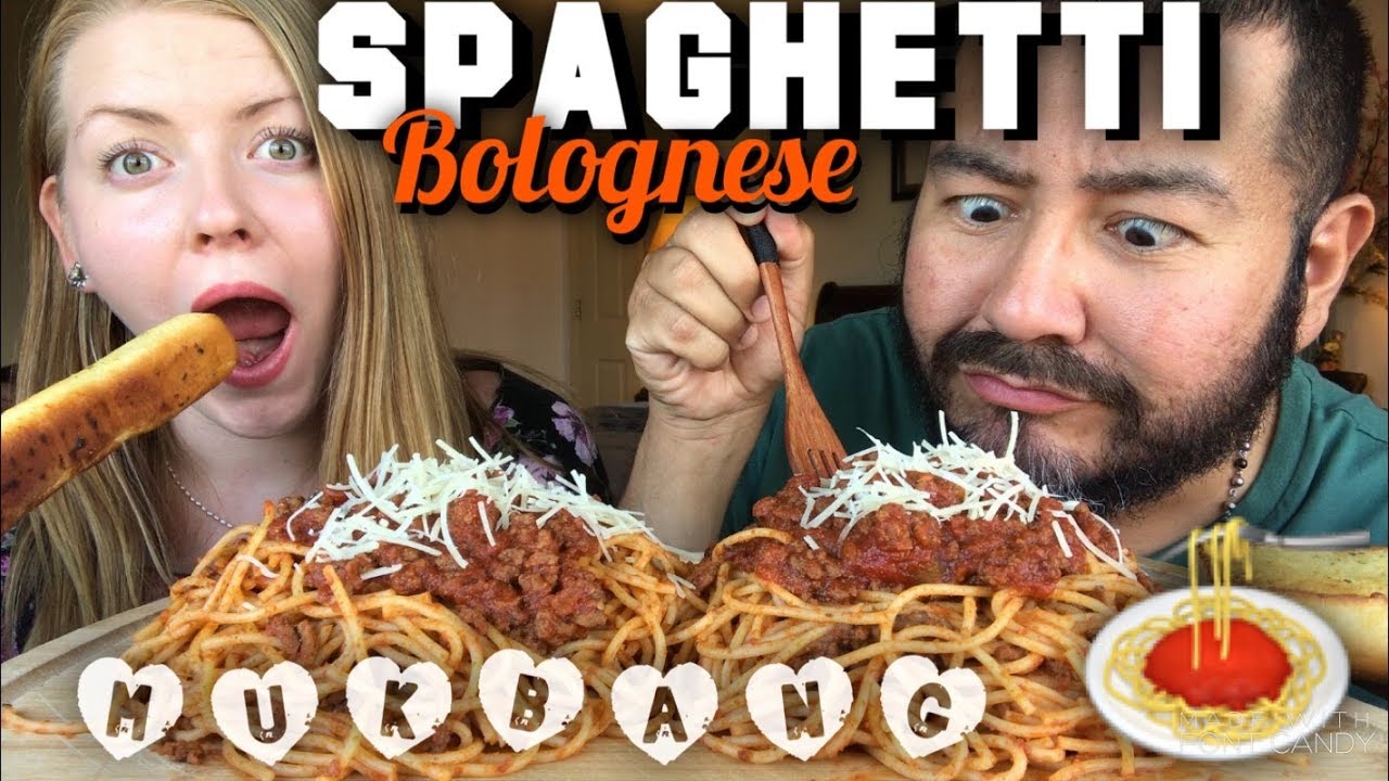 MUKBANG SPAGHETTI BOLOGNESE!!! with Dolcefoodie!