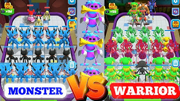 Merge Master Blue Monster vs Warrior - Max Level Android Gameplay
