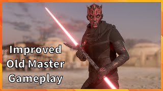 Improved Old Master Maul Gameplay Star Wars Battlefront 2