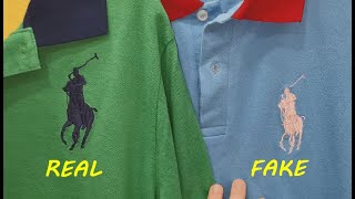 ubehagelig vinge mikrocomputer Real vs Fake Ralph Lauren polo big pony. How to spot fake Polo 3 shirts -  YouTube