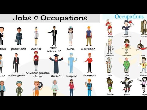 Occupations Urdu and Eng ||| مختلف پیشوں کے نام اردو اور انگریزی میں