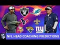 NEW 2022 NFL Head Coach Predictions: Raiders, Giants, Jaguars, Vikings, Dolphins, Texans & Saints