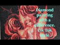 diamond painting with a difference tik tok style finished painting from start to completed #short