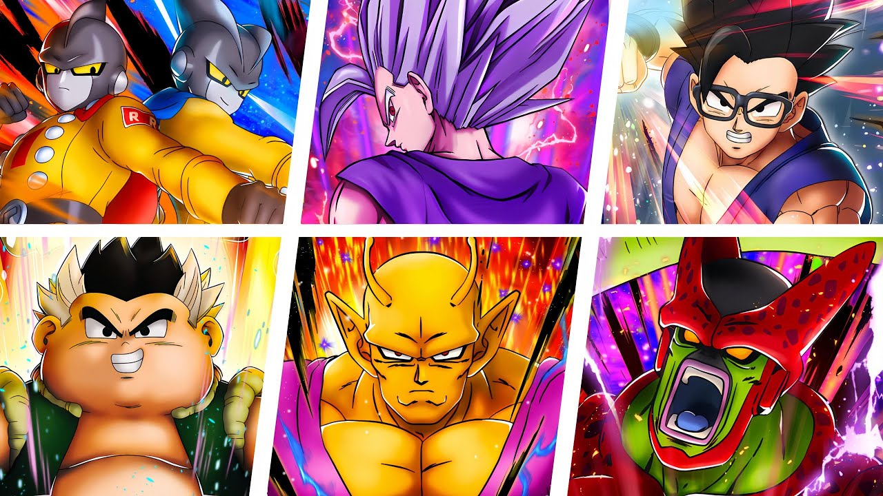 USANDO TODOS LOS PERSONAJES DE DRAGONBALL SUPER HERO🦸 en Dragon Ball Legends