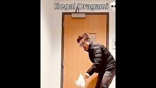 Illegal origami paper popper #origami #popper #shorts #viralshorts