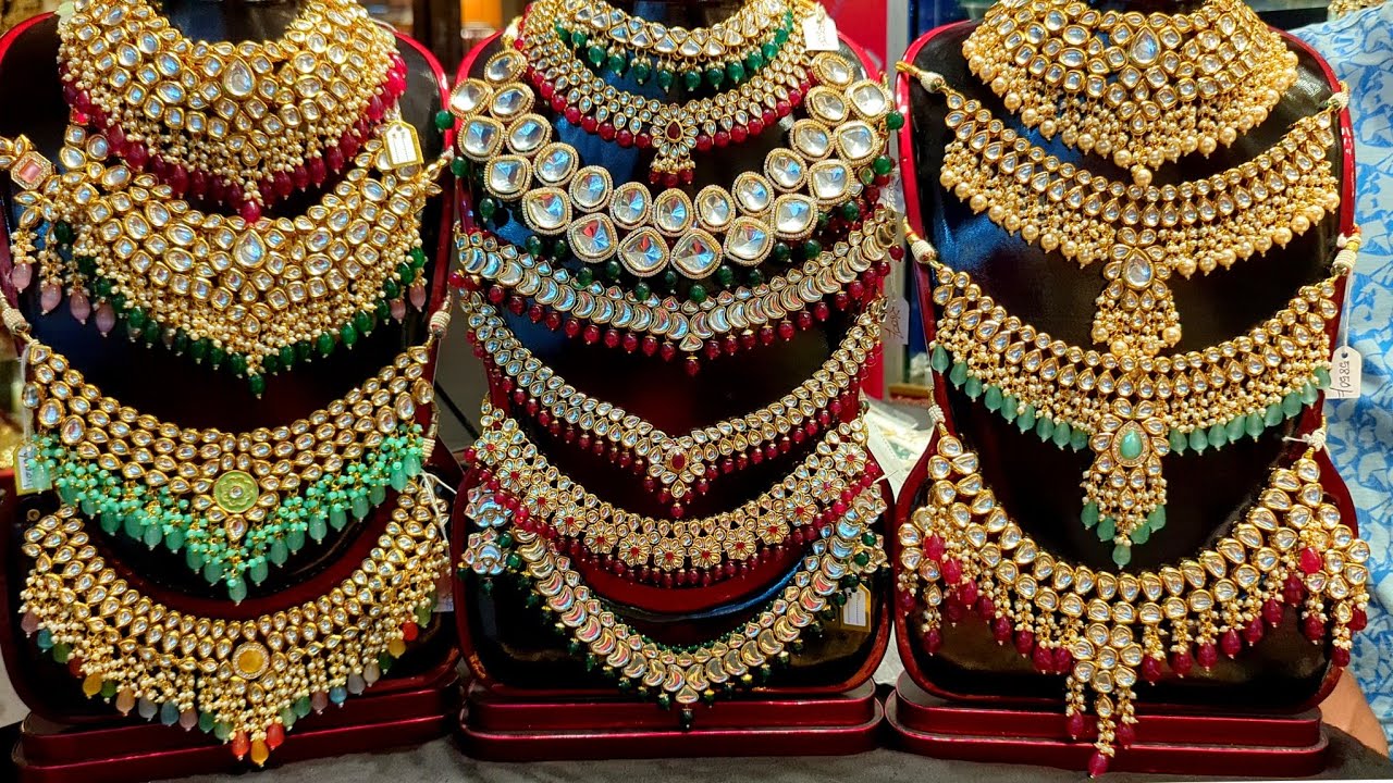 অরিজিনাল কুন্দনের নেকলেস কিনুন সবচেয়ে কমদামে | Original kundan stone jewellery/necklace