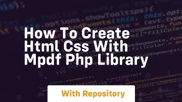 How to create html css with mpdf php library