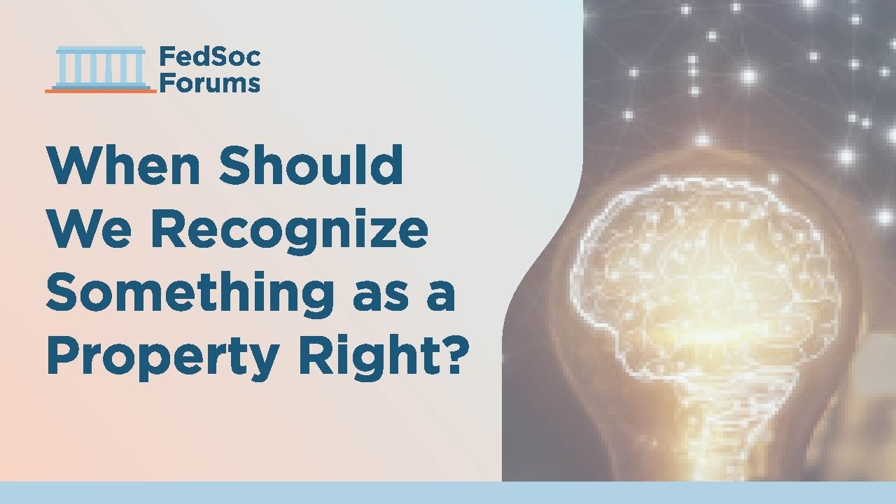 Webinar Video: When Should We Recognize Something as a Property Right?