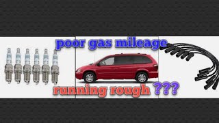 how to replace spark plugs and wires chysler town and country 3.3 v6 2005