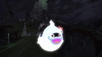 FFXIV - Yo-kai Watch event final cutscene + Whisper A-go-go mount