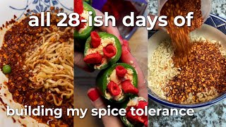 I built my spice tolerance to take on spicy noodles Full Compilation
