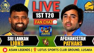 🔴Live Sri Lankan Lions vs Afghanistan Pathans | 1st T20 Analysis | SLL vs AP | Asian Legends League screenshot 2