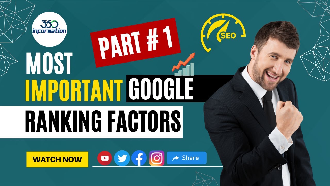Most Important google ranking factors | Search Engine Optimization | Part 1