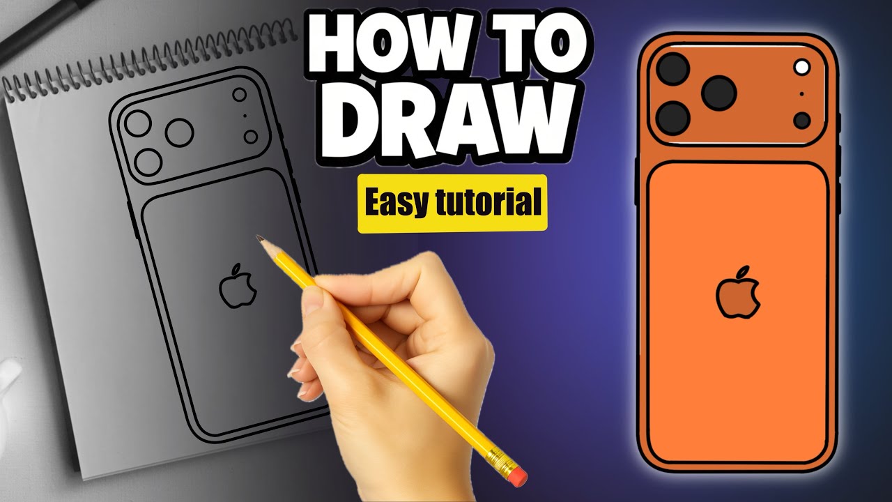 How to Draw the iPhone 17 Pro 📱| Easy Tutorial 
