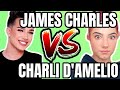 CHARLI D'AMELIO CRIES AFTER LOOSING 1 MILLION FOLLOWERS JAMES CHARLES DRAMA
