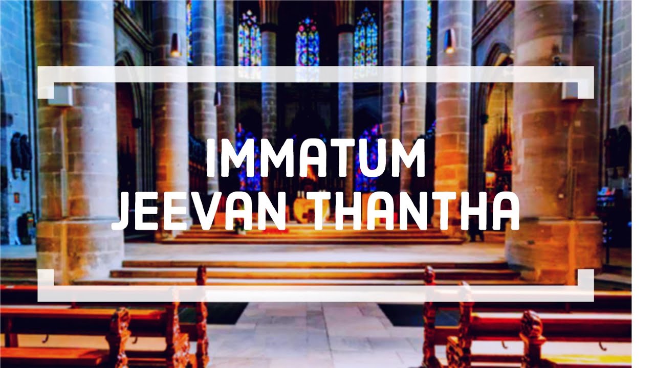 Immatum Jeevan Thantha  Tamil Christian Song